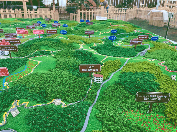 汝城縣辣椒種植基地地形模型
