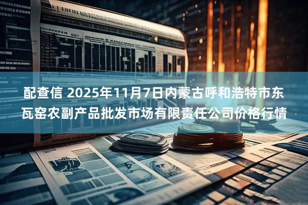 配查信 2025年11月7日内蒙古呼和浩特市东瓦窑农副产品批发市场有限责任公司价格行情