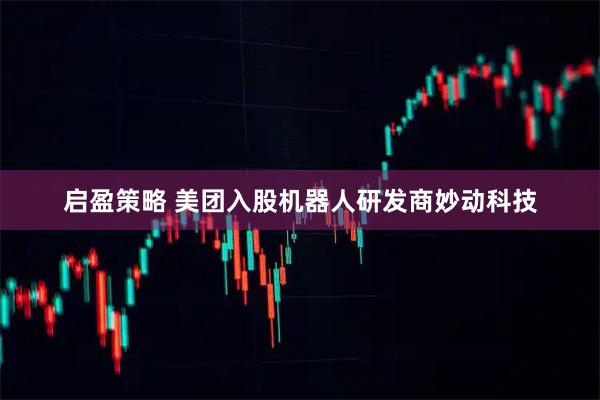 启盈策略 美团入股机器人研发商妙动科技